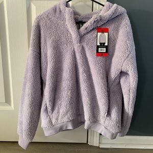 Fuzzy Pullover In Lilac
